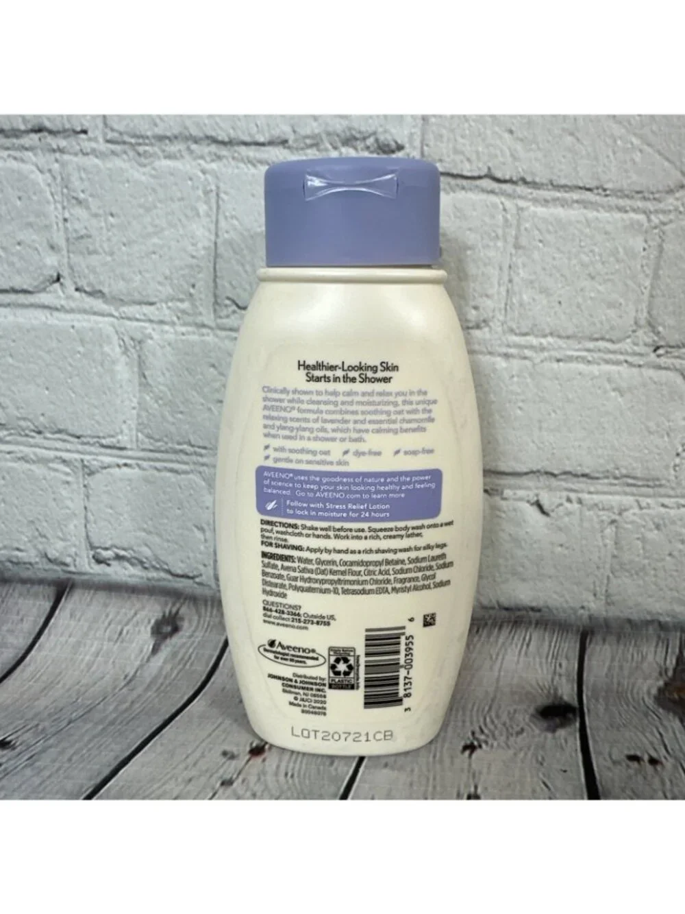 Stress Relief Body Wash Lavender 12 Oz  by Aveeno Purple Top